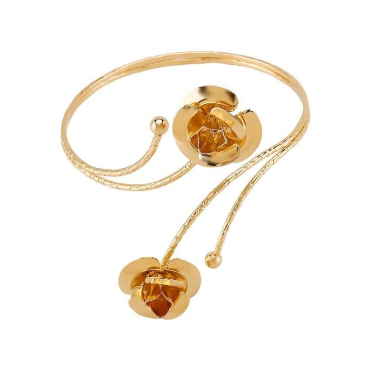 Golden Bloom Arm Cuff