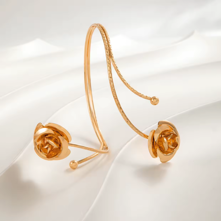 Golden Bloom Arm Cuff